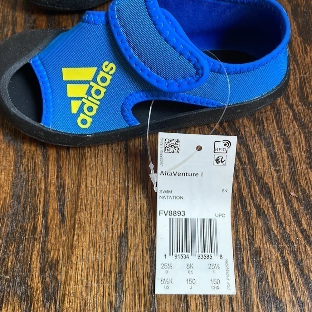 NWT Adidas AltaVenture 1 Swim Sandals Blue